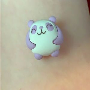 A panda purple bear eraser